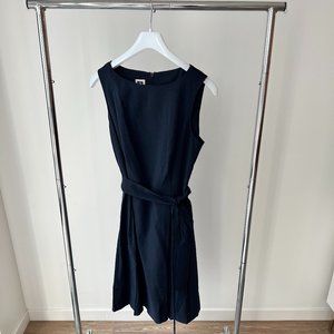 Women's Round Neck Belted Anne Klein Dress